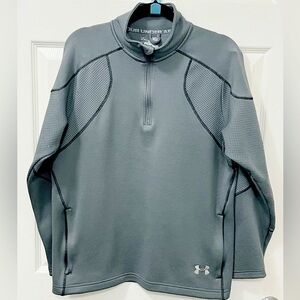 Under Armour Sweater Men Medium Gray All Season Gear Long Sleeve Pullover